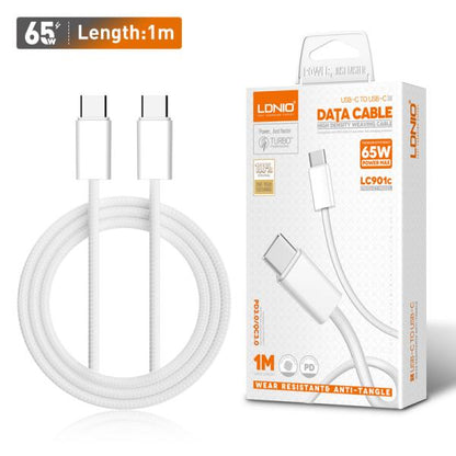 Ldnio LC901C 65W PD 3.2 Type-C To C Fast Charging Data Cable