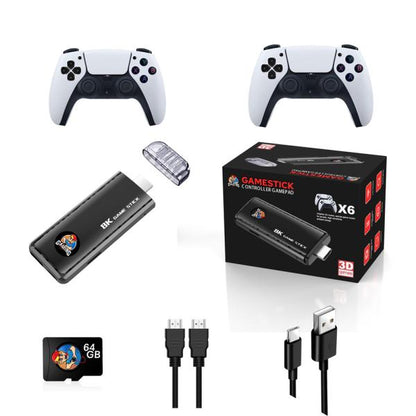 X6 64gb Classic 8k Hd Tv 40000+ Games With Console Wireless 2.4g Games