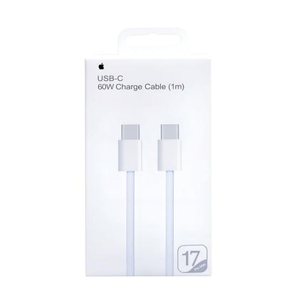 Iphone 17 Pro Max 60W Type C To C PD Fast Charging Nylon Cable (1m)