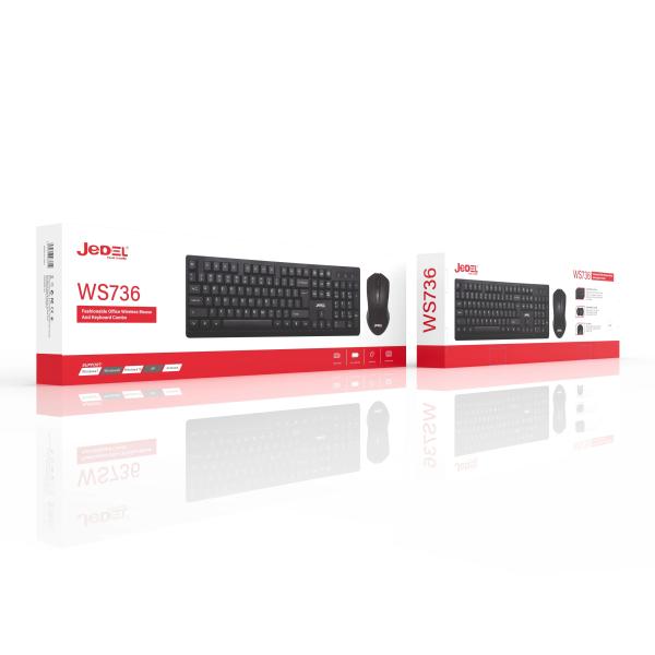 Jedel Wireless Keyboard Mouse Combo WS736