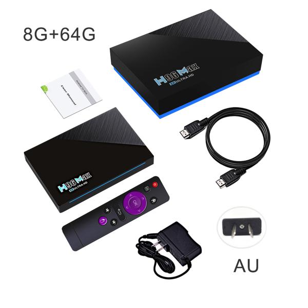 Smart Box H96max 8gb+64gb Quad Core 4k Ulta Hd 11.0v