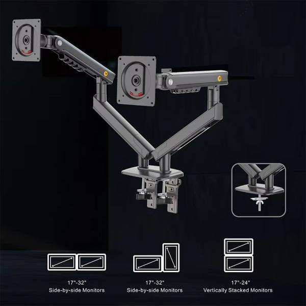 Nb A5C Ergonomic Mechanical Spring Dual Monitor Arm (17-32 Inch)