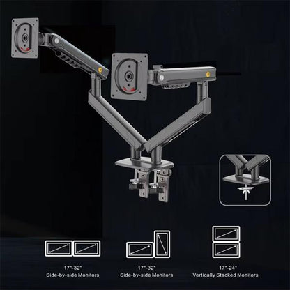 Nb A5C Ergonomic Mechanical Spring Dual Monitor Arm (17-32 Inch)