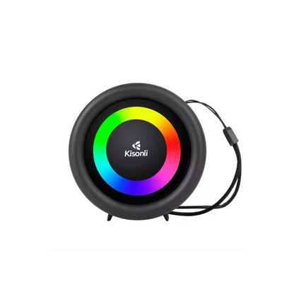 Kisonli S16 TWS Dj Powered Portable Mini Fm Radio Speaker With Soft Cord Handle