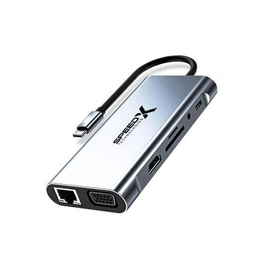Speed-x (sp-tc1101) 11 In 1 Multi-port Type C 4k Hdmi Usb 3.0 Converte