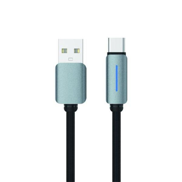 Logilink USB To Type C Nylon Fast Charging Data Cable With Light 1m (1 Year Warranty)
