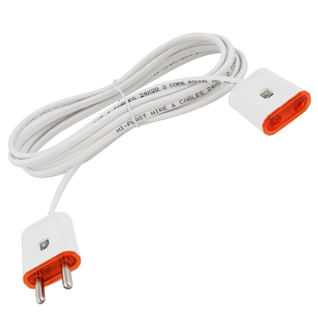 10 Feet Extension Cable with 2 Pin Male Female Electric Plug Switch Hypermartz