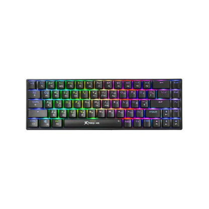 Xtrike Me GK-995W 68 Keys Wireless 2.4g Bt5.2 Tri Mode Gaming Mechanical Keyboard Black