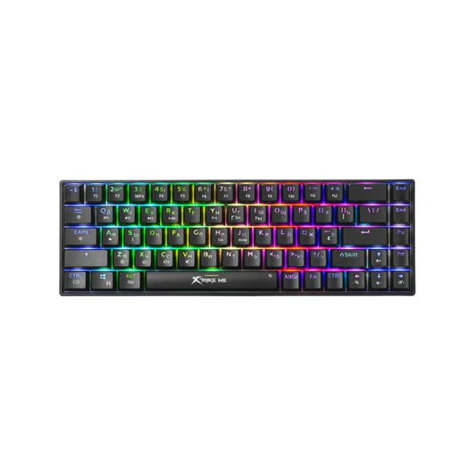 Xtrike Me GK-995W 68 Keys Wireless 2.4g Bt5.2 Tri Mode Gaming Mechanical Keyboard Black
