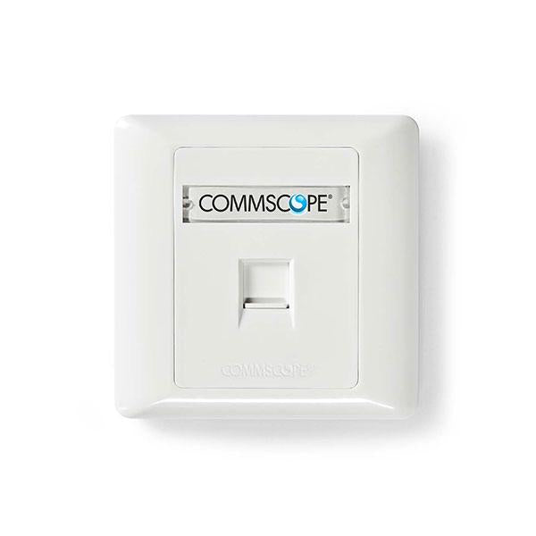 Commscope 1 Port CAT6 Face Plate Netwotking Socket