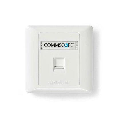 Commscope 1 Port CAT6 Face Plate Netwotking Socket