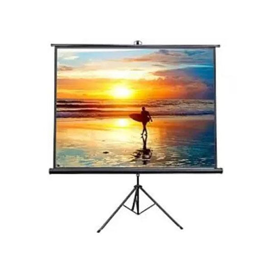 Projector Screen 72 Inch Tripod Portable 6x6 Feet 1:1mw Speed-x (fine
