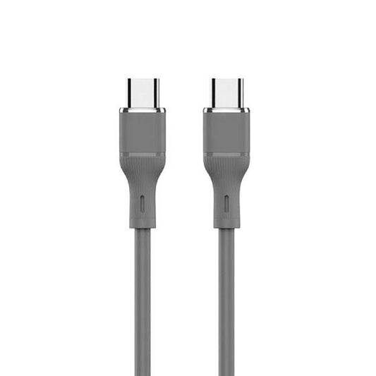 Logilink Type C To Type C Silicone Fast Charging Data Cable 1m (1 Year Warranty) Grey