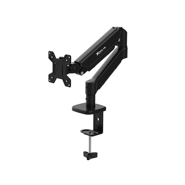 Xtriek-me HT-20 Heavy Duty Adjustable Desk Mount Single Monitor Arm Black