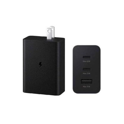 65w Samsung Us Pin Pd Power Adaptor Trio Usb C X 2ports,usb-a Port