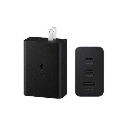 65w Samsung Us Pin Pd Power Adaptor Trio Usb C X 2ports,usb-a Port