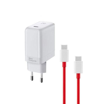 65W Original Oneplus Super Fast Warp Charge (eu Pin) With USB Type C To Type C Cable