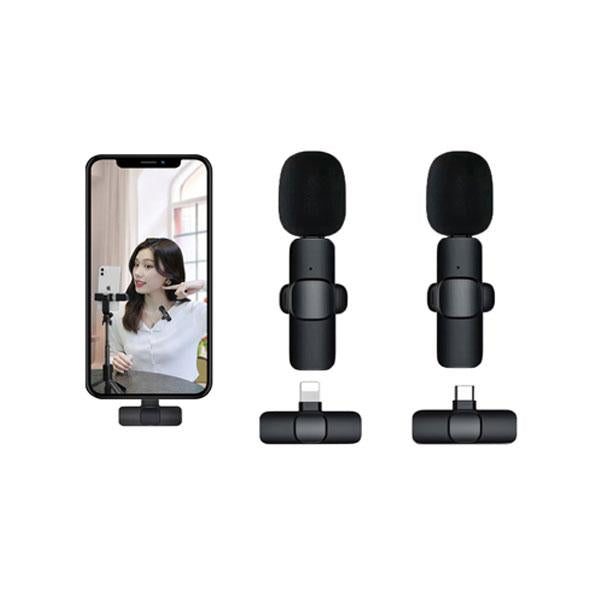 K11 2 In 1 Collar Wireless Microphone Iphone/android & Type C Supporte