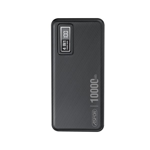 Aspor A300 Power Bank Original 10000mah Li-polymer Battery 4 In1 Power