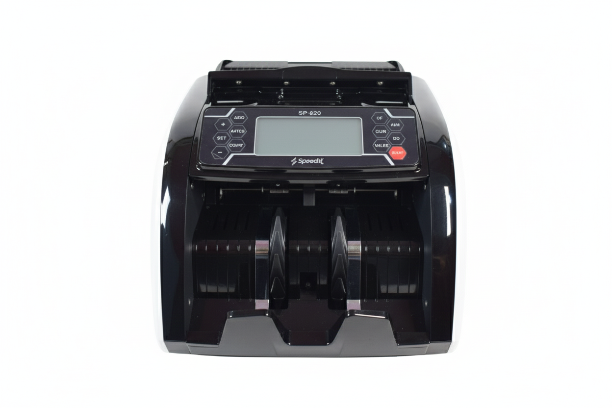cash counting machine front