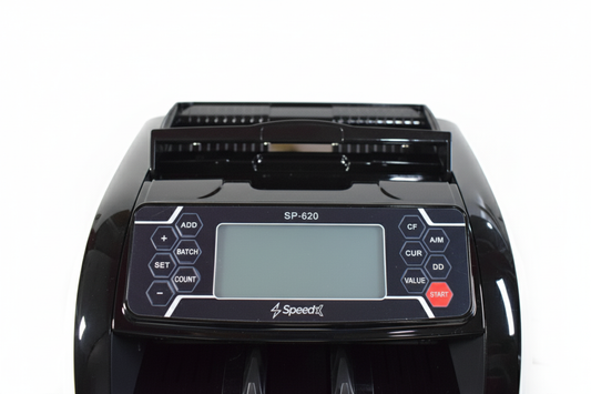 cash counting machine front Menu