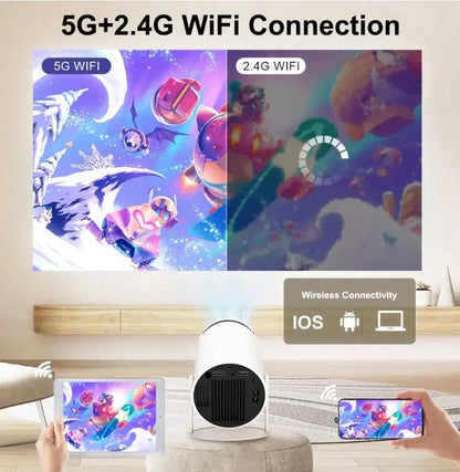 Gaming Projector With Controller - 5G & 2.4G Wi-Fi Connection