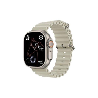 HK10 Ultra 3 2.02 AMOLED Display G-sensor AI Features With Wearfit Pro App 2 Straps Silver