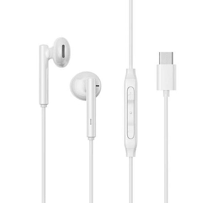 Joyroom-ec05 Type-C Series Half In-ear Wired Earphones-white