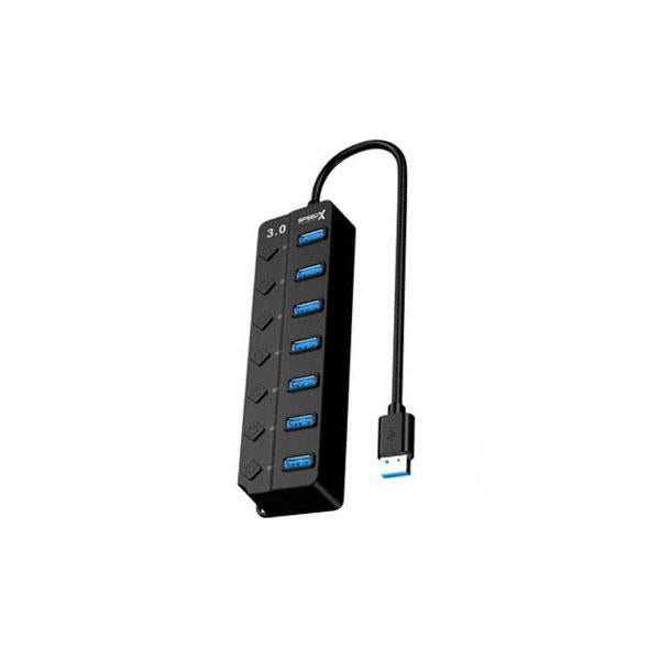 SP-UHS307 7-port Expander USB 3.0 Hub With Independent Switch Plug Play
