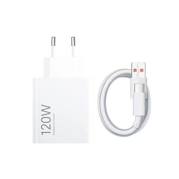 Xiaomi 120W EU Plug Qc3.0 Fast Quick Turbo Charger With Cable