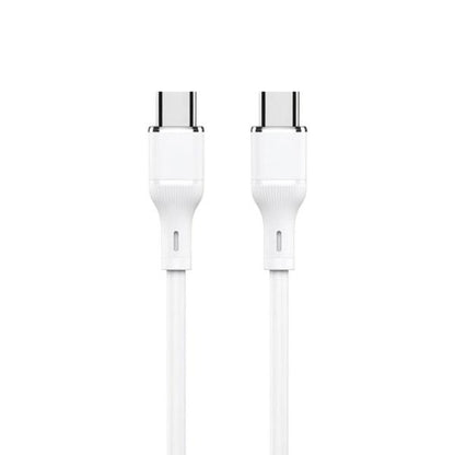 Logilink Type C To Type C Silicone Fast Charging Data Cable 1m (1 Year Warranty) White