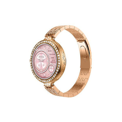 Hw16 Mini Luxury Women Rose Gold Smart Watch 1.35 Inch Bt Call With We
