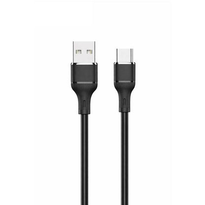 Logilink USB To Type C Silicone Fast Charging Data Cable 1m (1 Year Warranty) Black