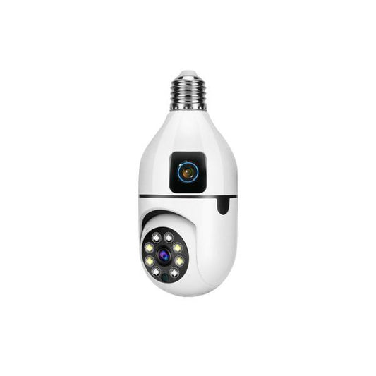 Speed-x Sp-e28-2 Dual Lens Bulb Camera 1080p Wifi Panoramic Night Visi
